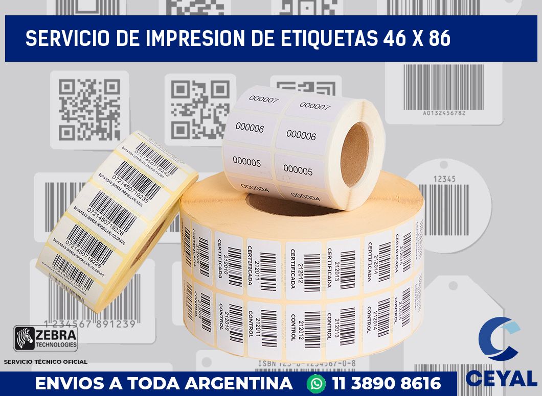 servicio de impresion de etiquetas 46 x 86