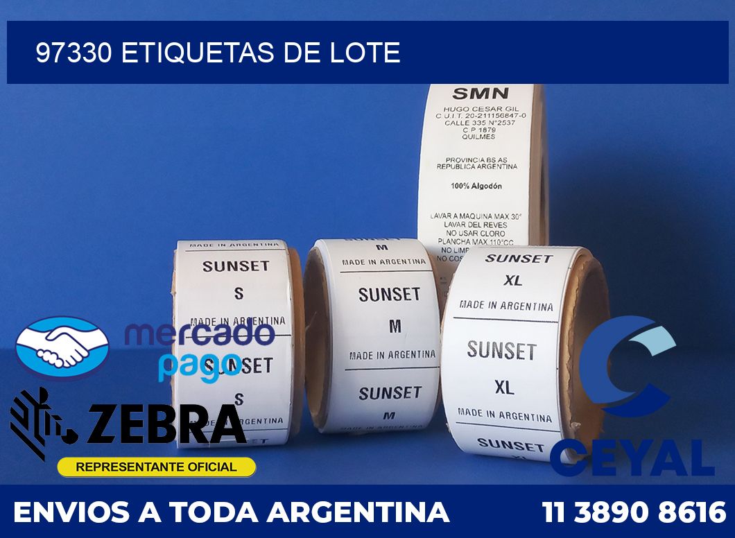 97330 Etiquetas de lote