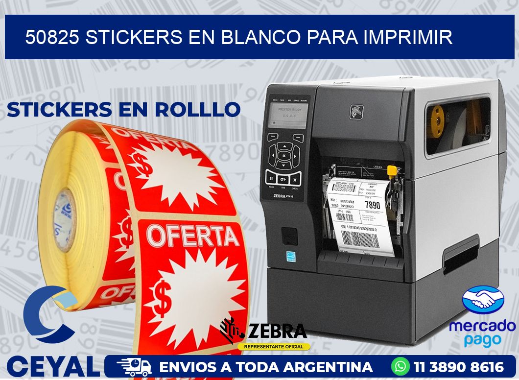 50825 STICKERS EN BLANCO PARA IMPRIMIR