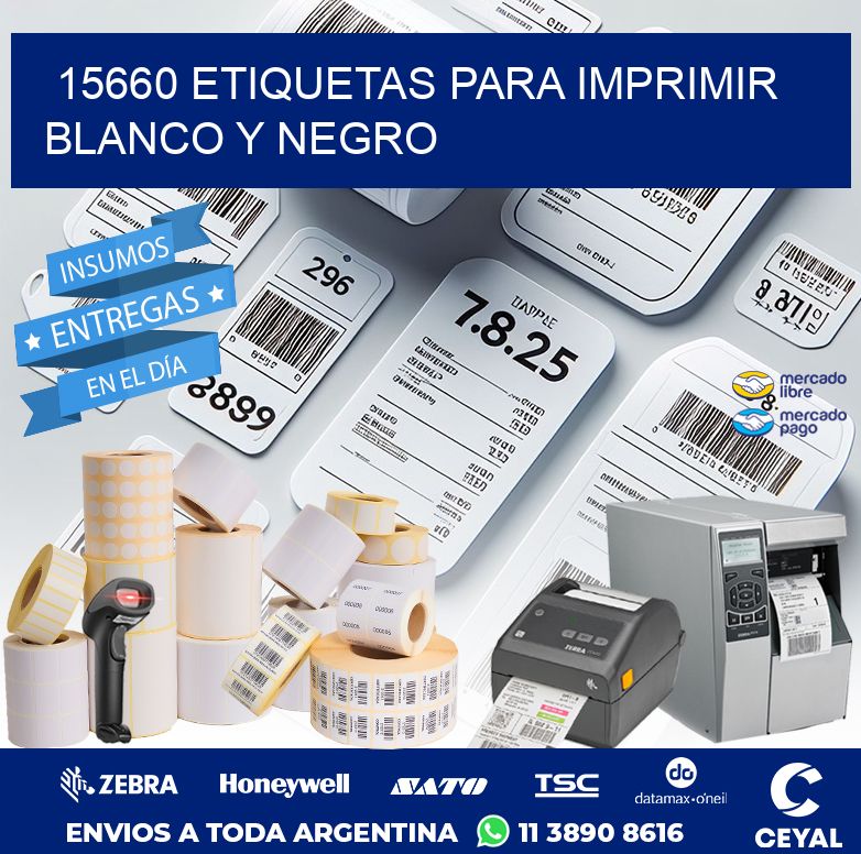 15660 ETIQUETAS PARA IMPRIMIR BLANCO Y NEGRO