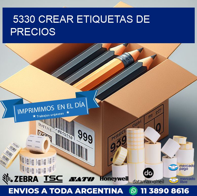 5330 Crear Etiquetas De Precios Rollos Zebra 2762