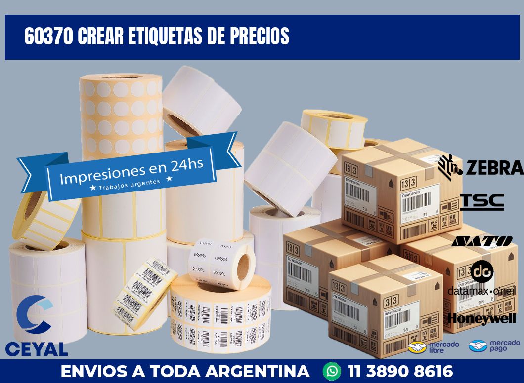 60370 CREAR ETIQUETAS DE PRECIOS