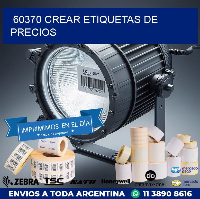 60370 CREAR ETIQUETAS DE PRECIOS