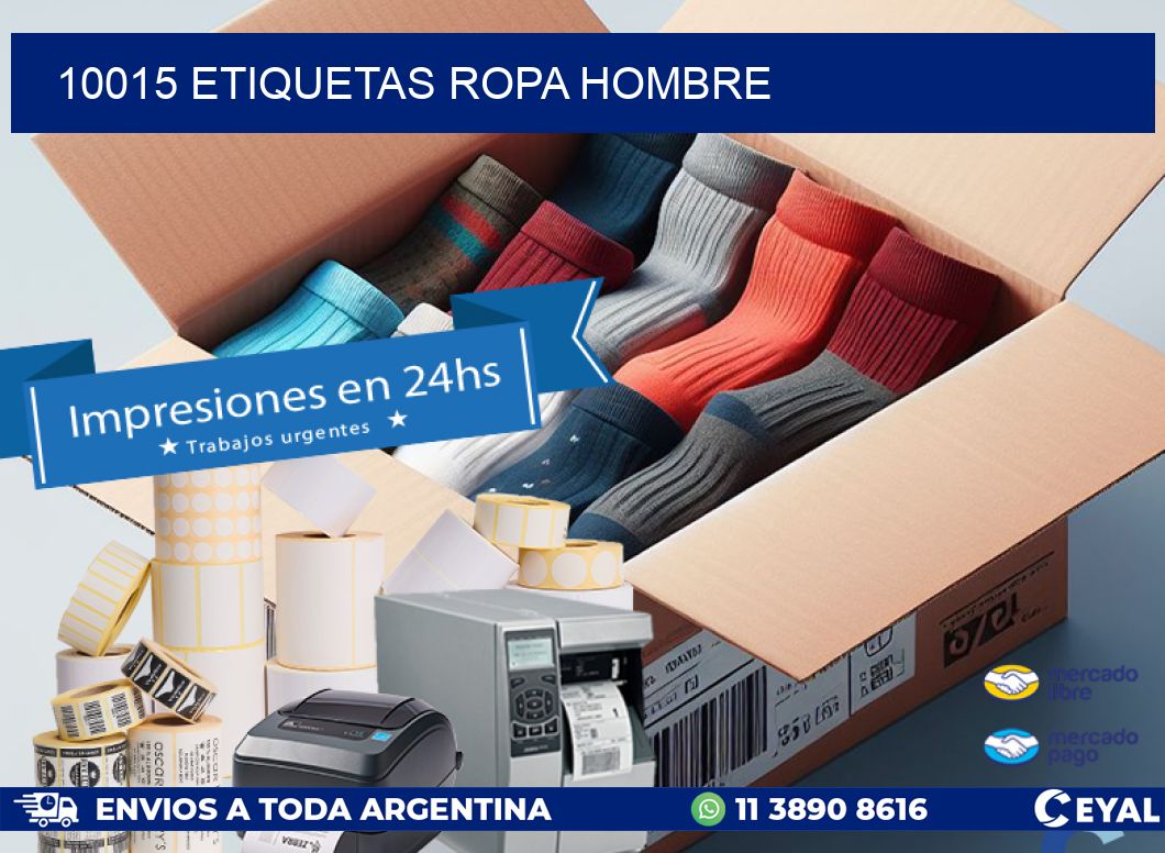 10015 ETIQUETAS ROPA HOMBRE