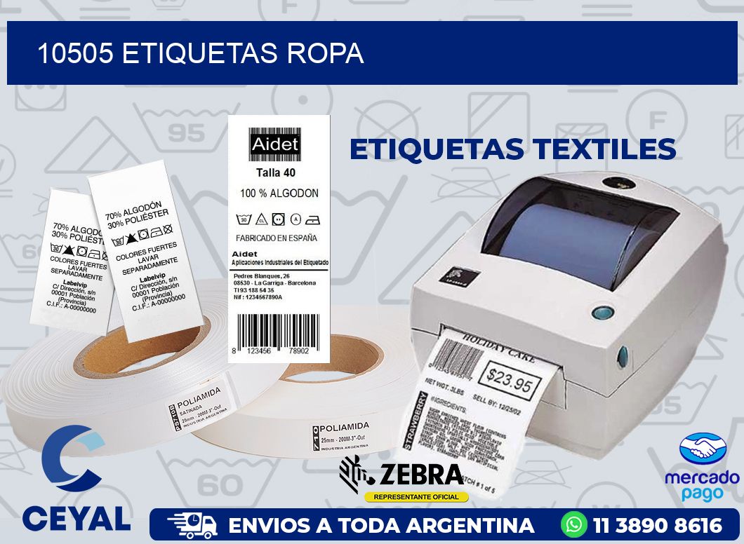 10505 ETIQUETAS ROPA