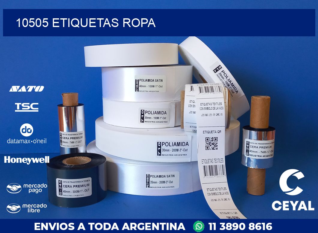 10505 ETIQUETAS ROPA