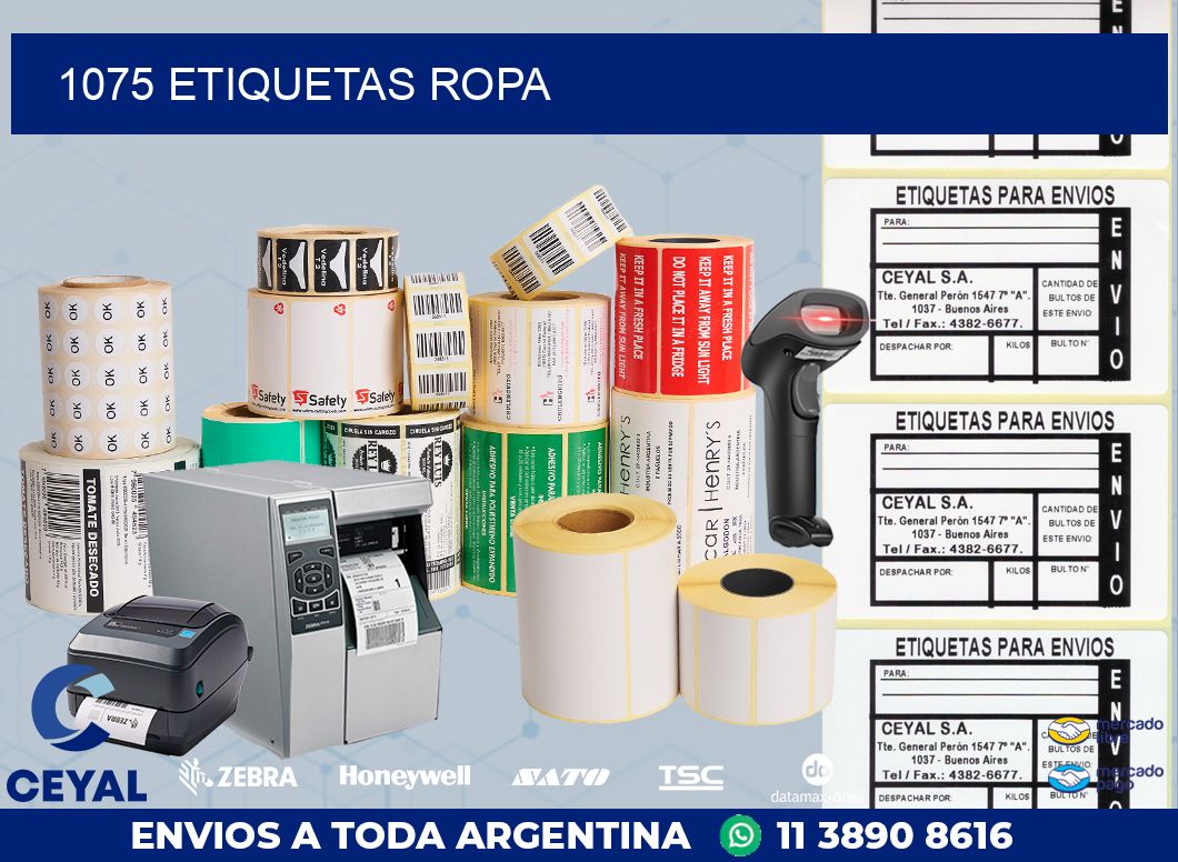 1075 ETIQUETAS ROPA