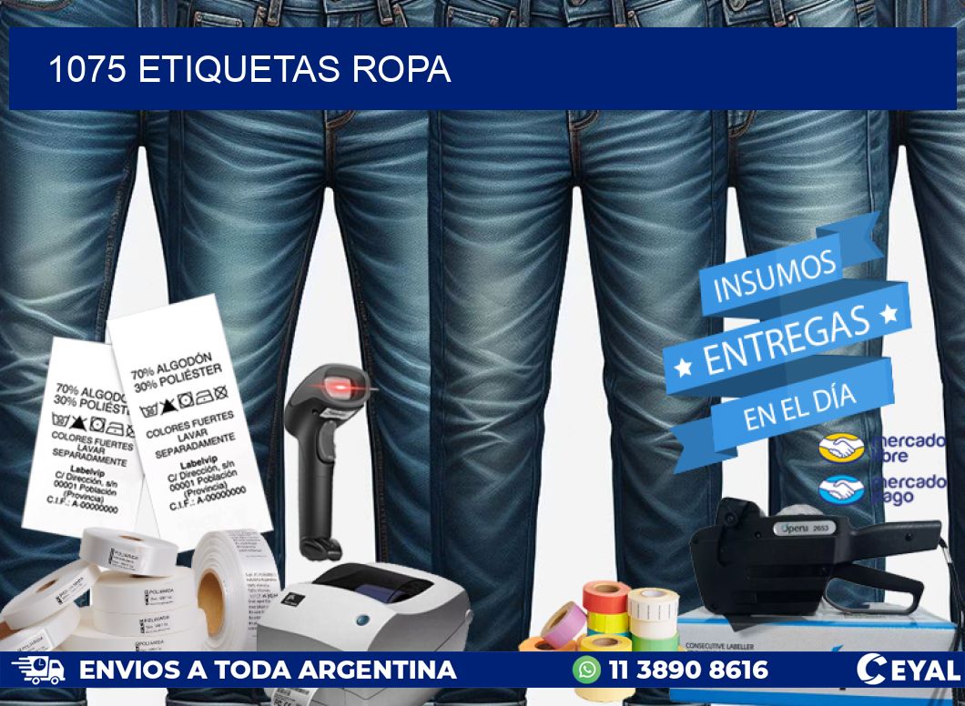 1075 ETIQUETAS ROPA