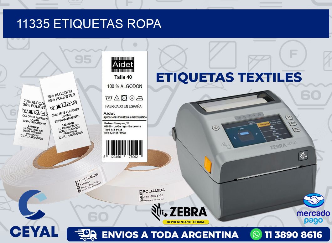 11335 ETIQUETAS ROPA