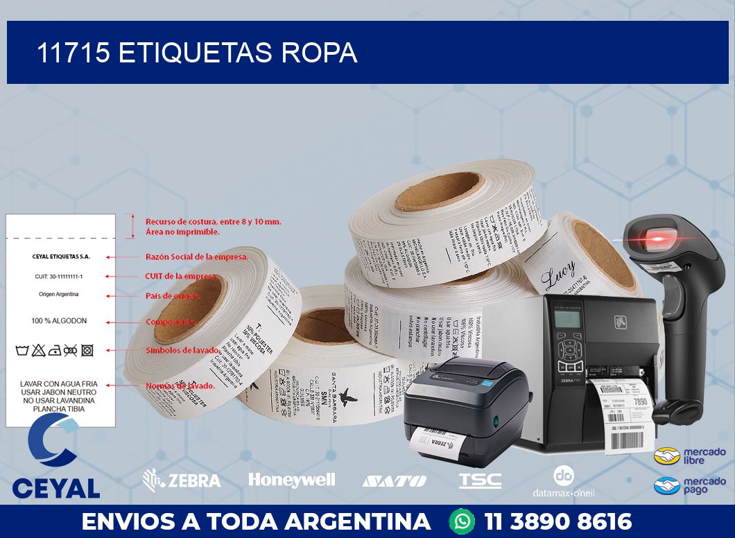 11715 ETIQUETAS ROPA