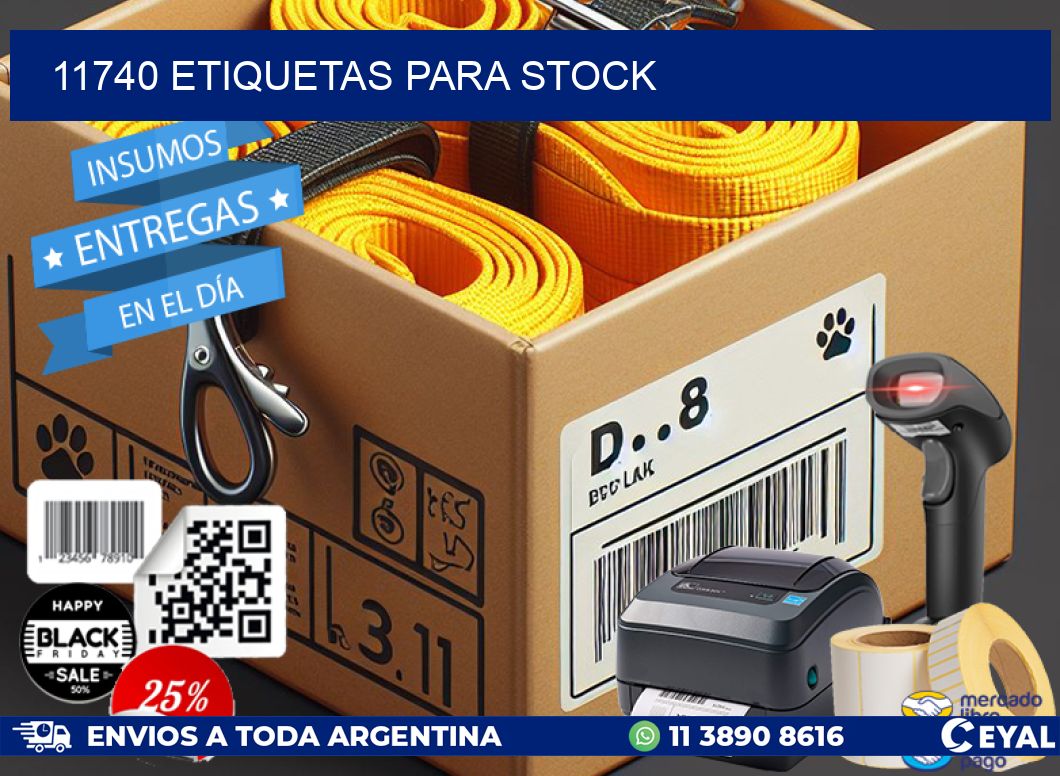 11740 ETIQUETAS PARA STOCK