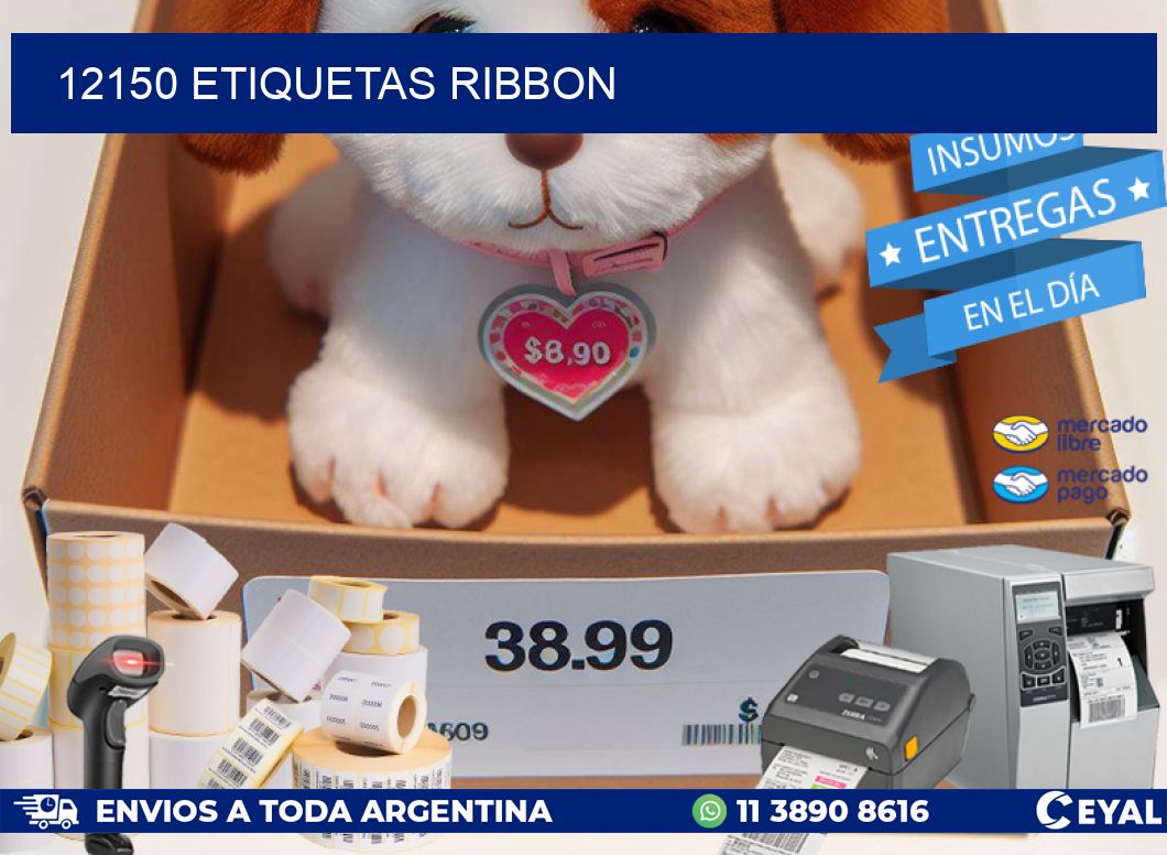 12150 ETIQUETAS RIBBON