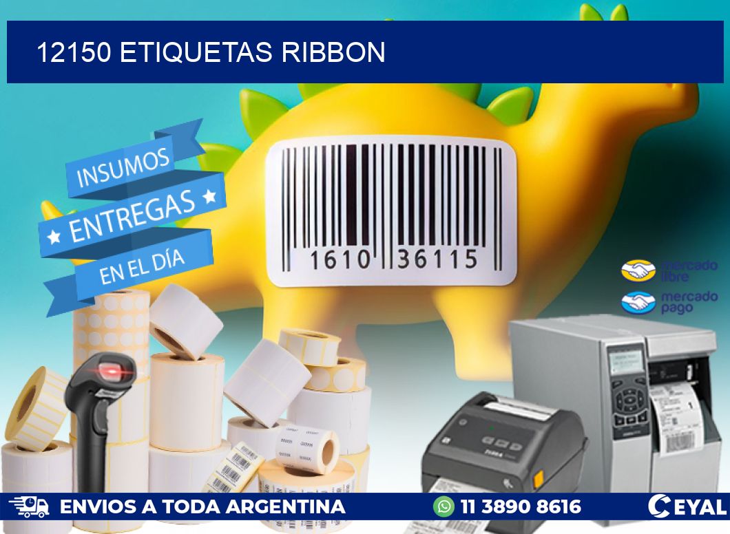 12150 ETIQUETAS RIBBON