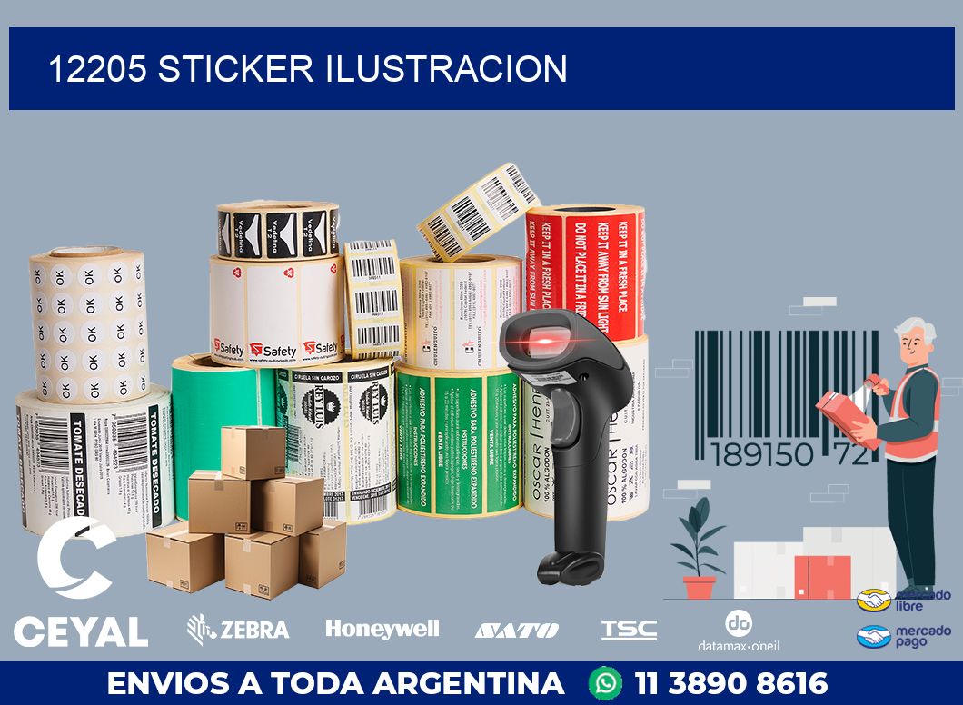 12205 STICKER ILUSTRACION