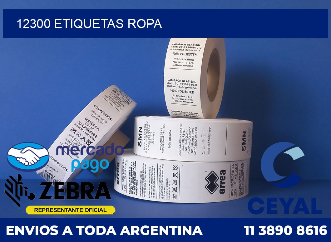 12300 ETIQUETAS ROPA