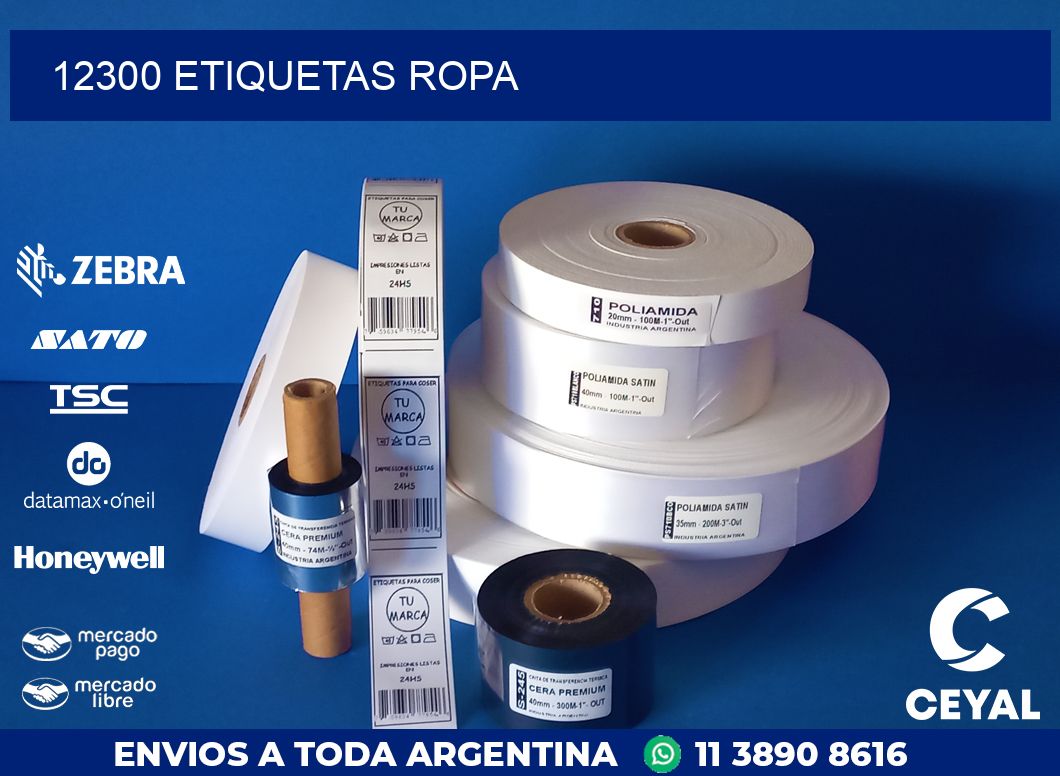 12300 ETIQUETAS ROPA