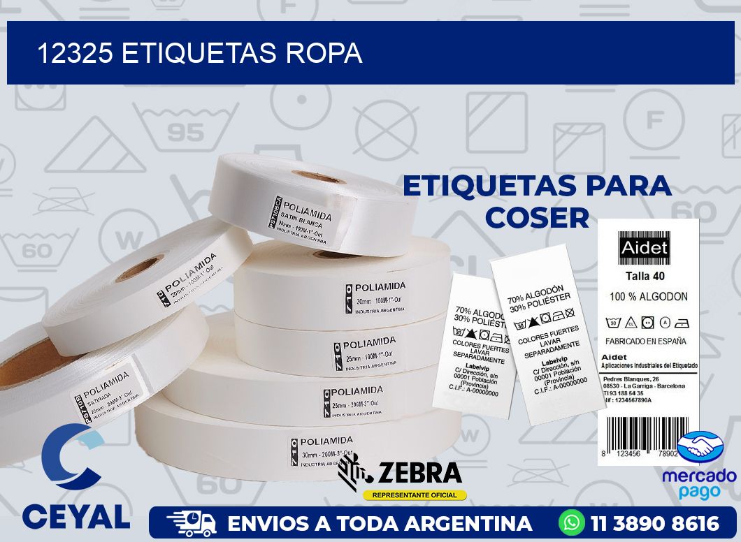 12325 ETIQUETAS ROPA