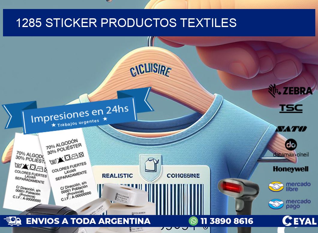 1285 STICKER PRODUCTOS TEXTILES