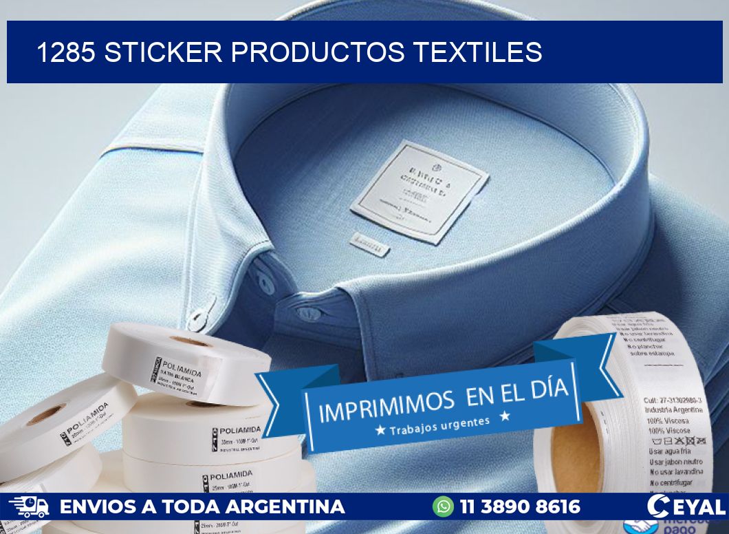 1285 STICKER PRODUCTOS TEXTILES