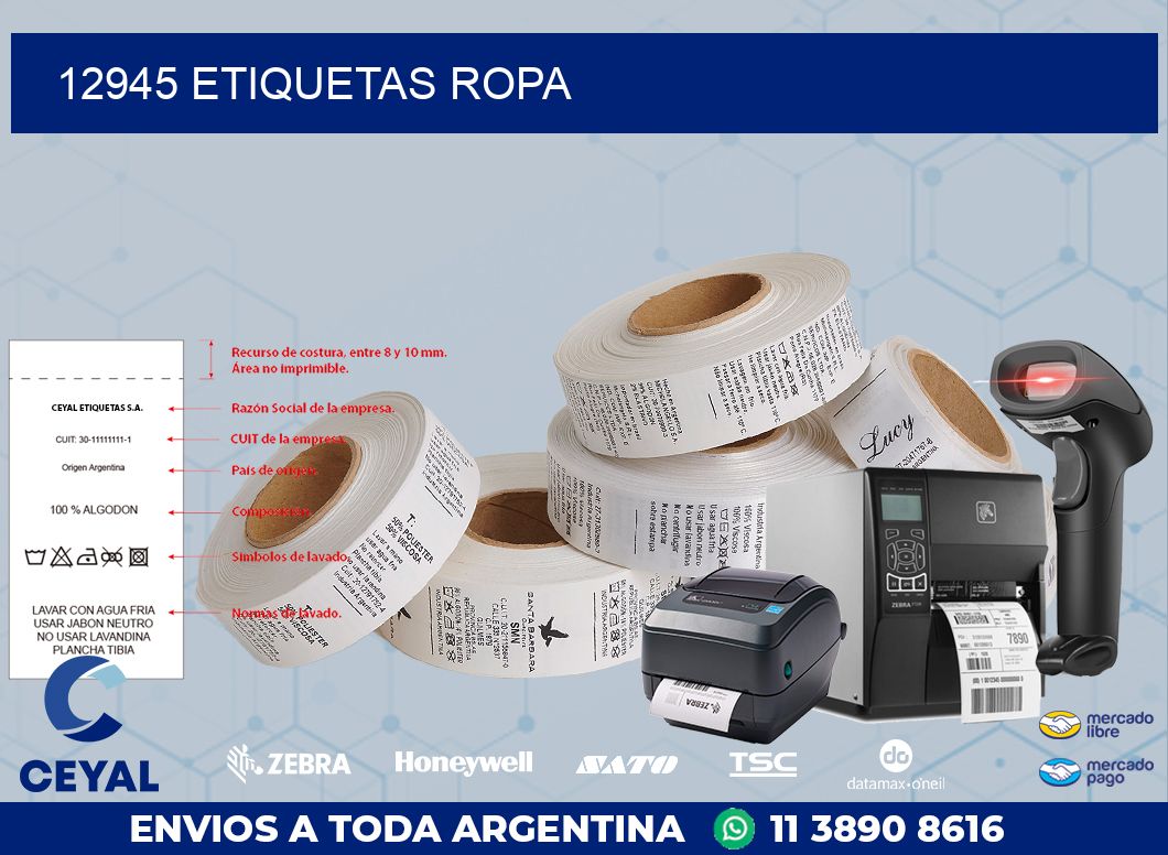 12945 ETIQUETAS ROPA