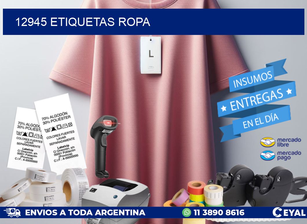 12945 ETIQUETAS ROPA