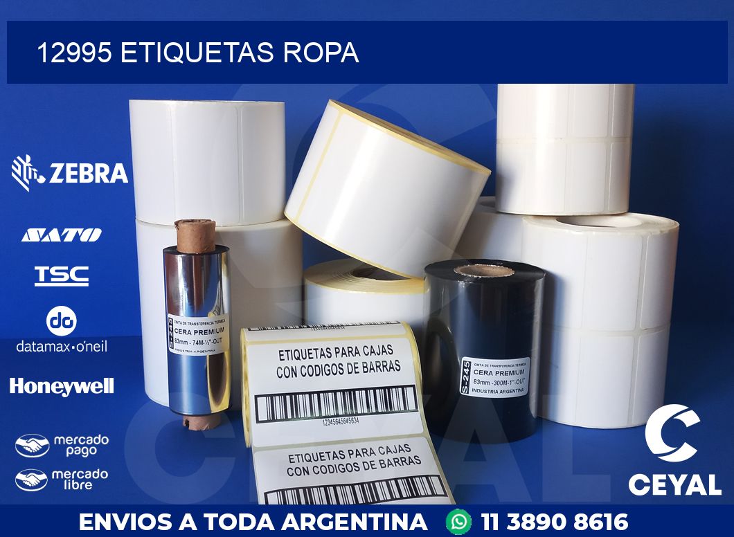 12995 ETIQUETAS ROPA