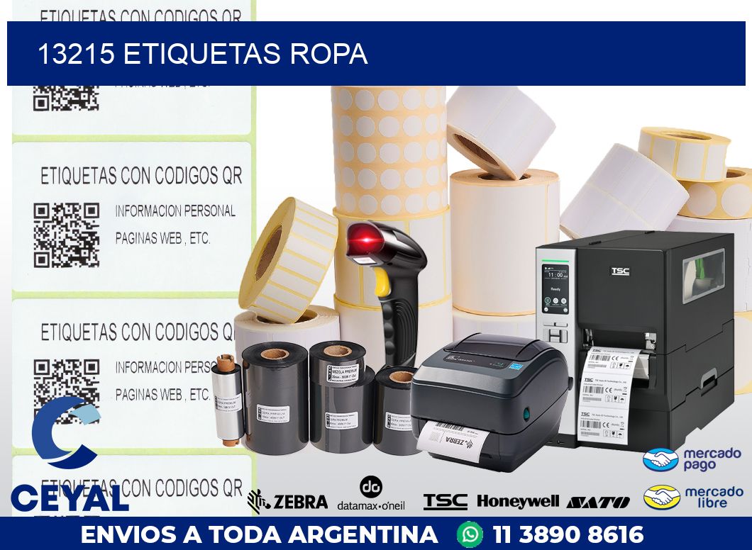 13215 ETIQUETAS ROPA