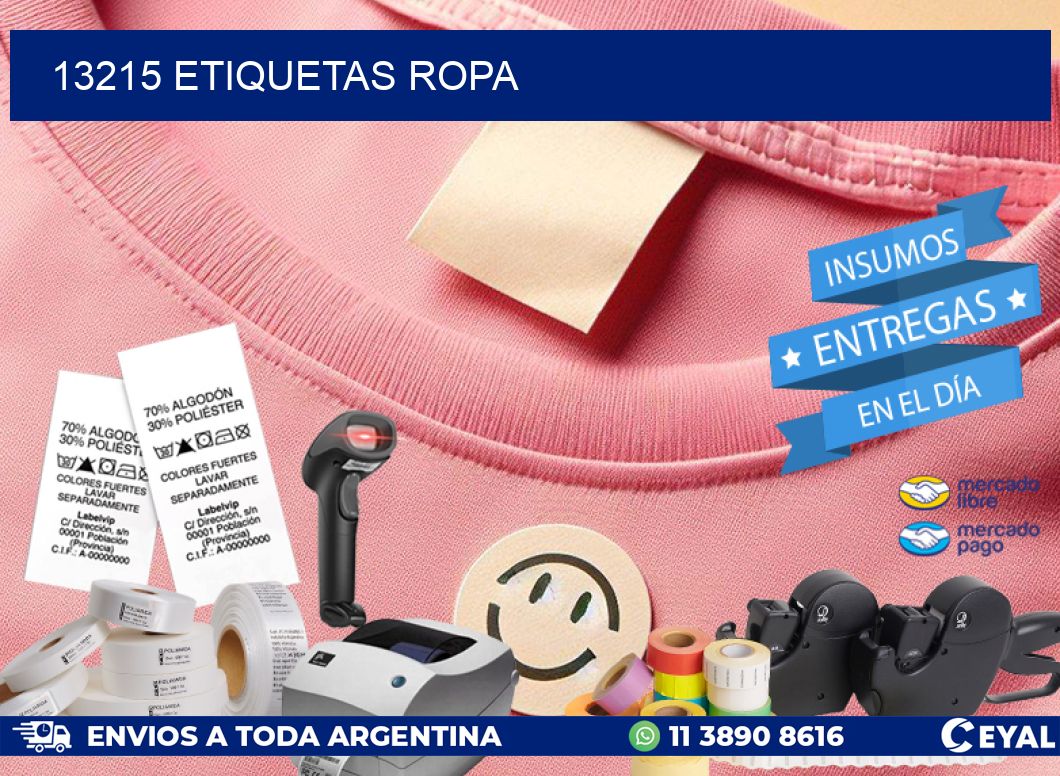 13215 ETIQUETAS ROPA