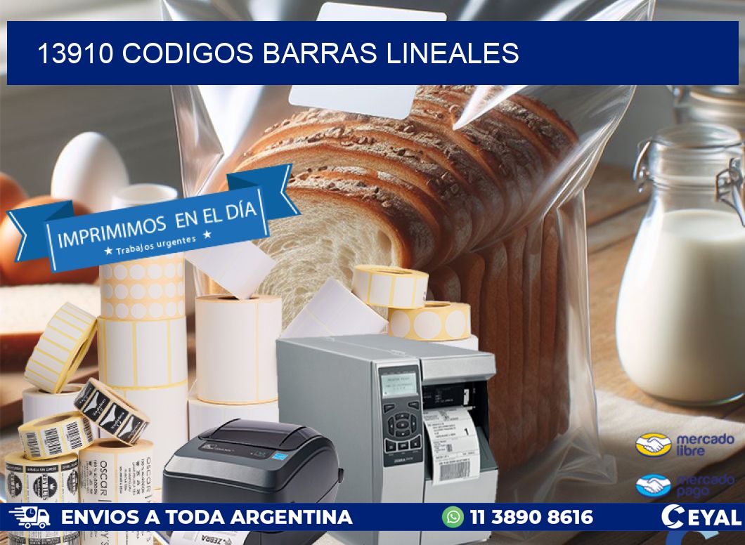 13910 CODIGOS BARRAS LINEALES