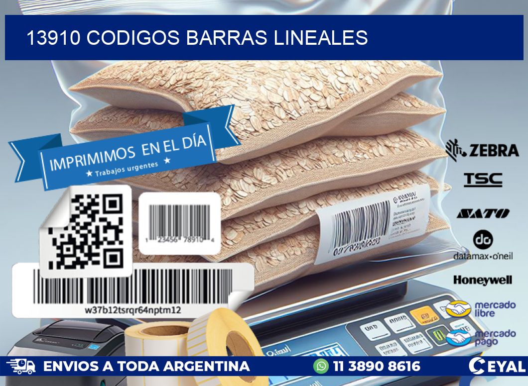 13910 CODIGOS BARRAS LINEALES