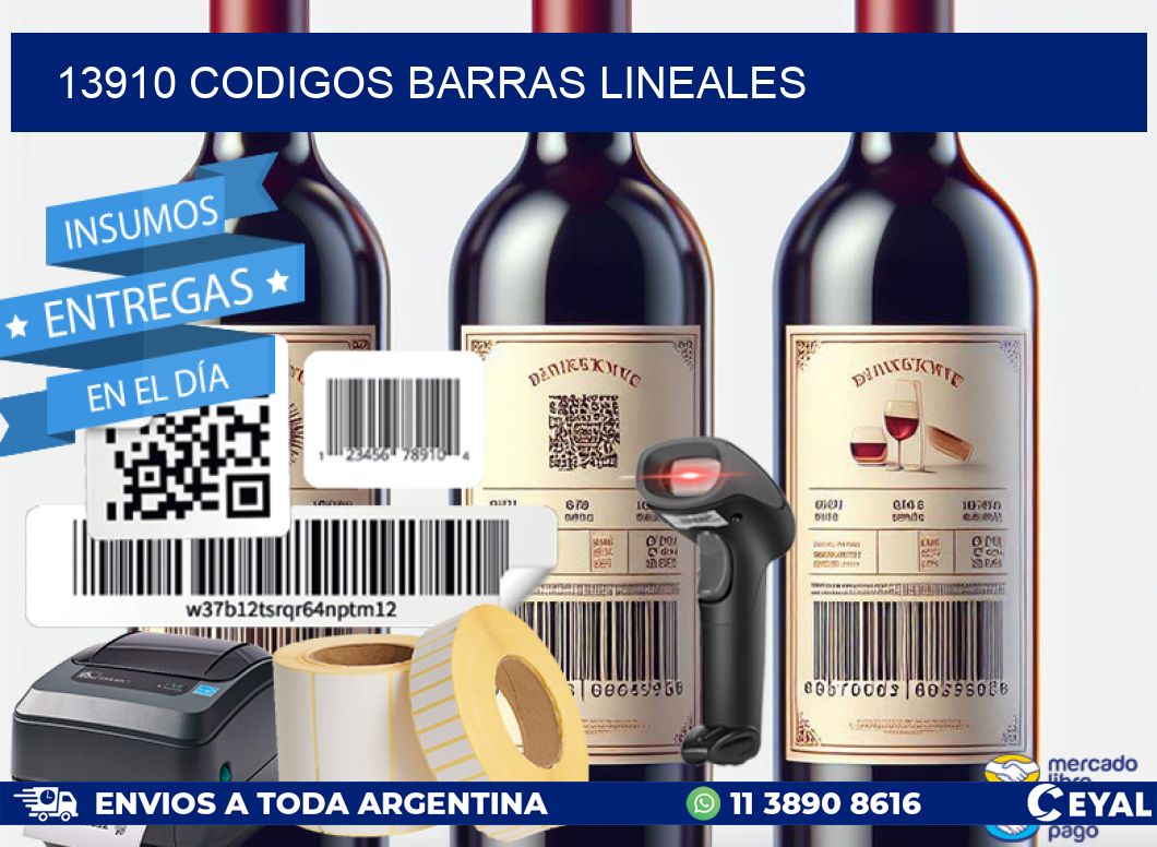 13910 CODIGOS BARRAS LINEALES