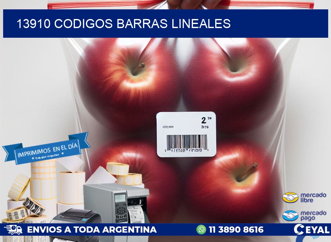 13910 CODIGOS BARRAS LINEALES