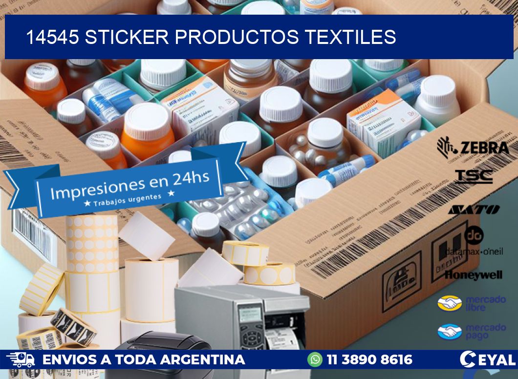 14545 STICKER PRODUCTOS TEXTILES