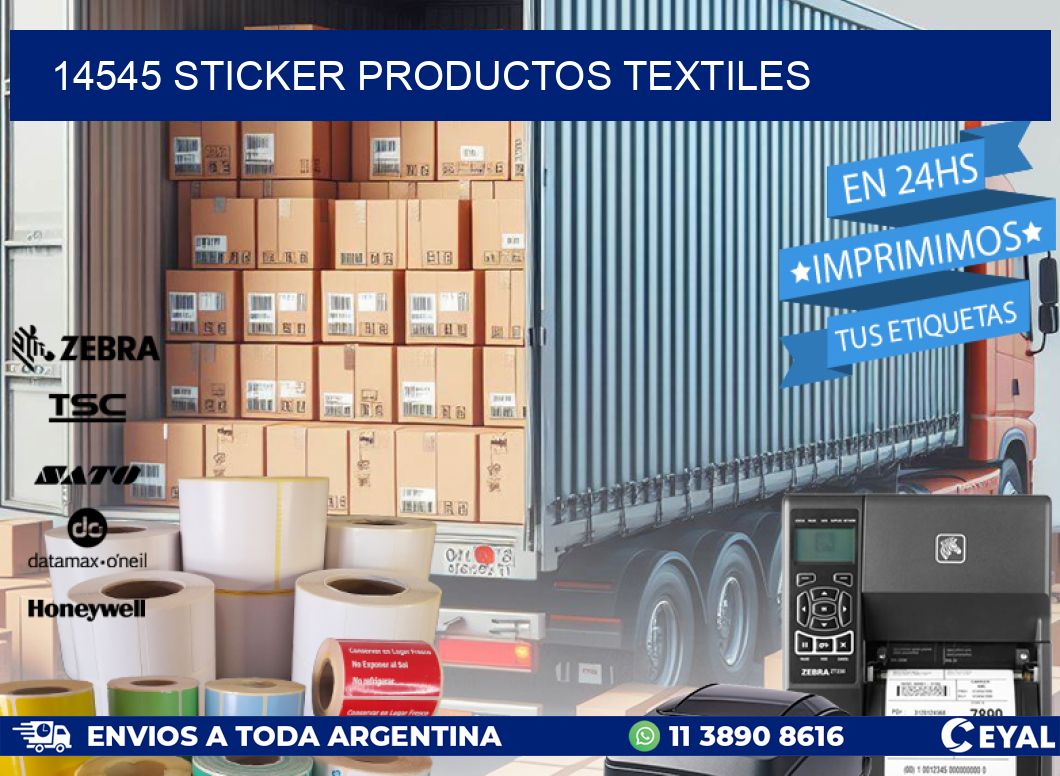 14545 STICKER PRODUCTOS TEXTILES