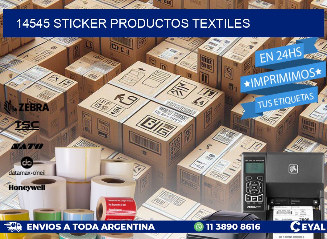 14545 STICKER PRODUCTOS TEXTILES