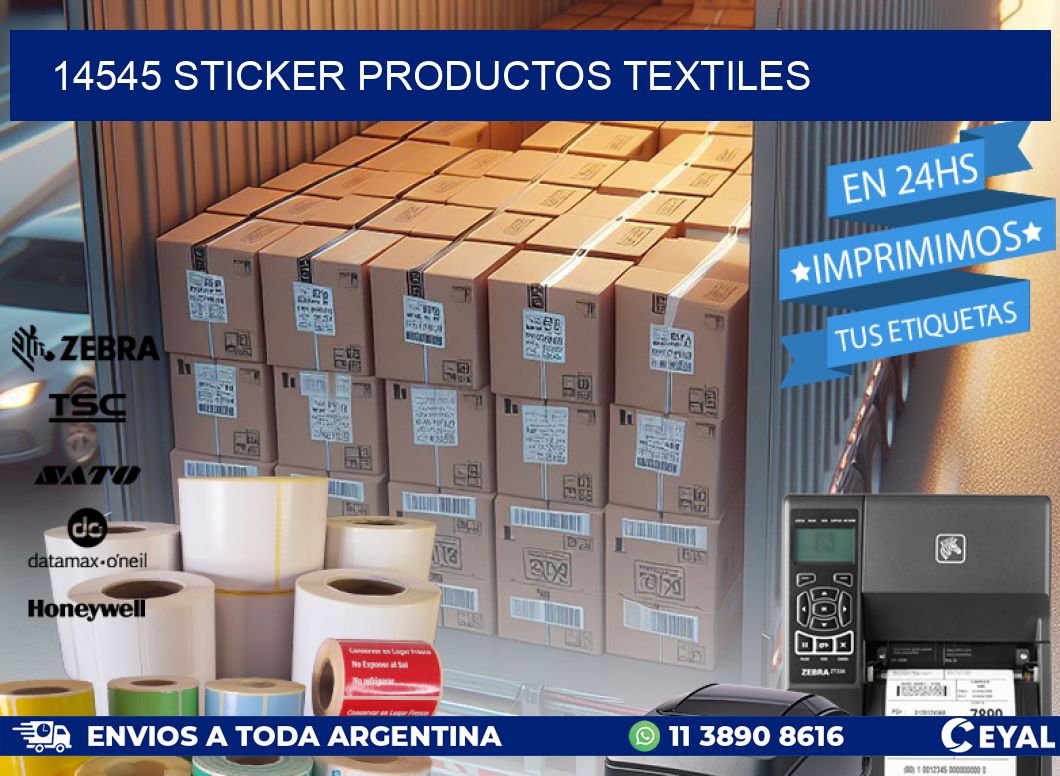 14545 STICKER PRODUCTOS TEXTILES