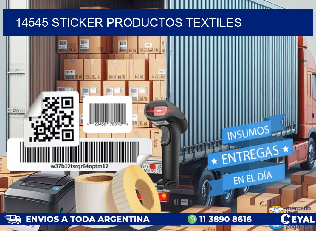 14545 STICKER PRODUCTOS TEXTILES