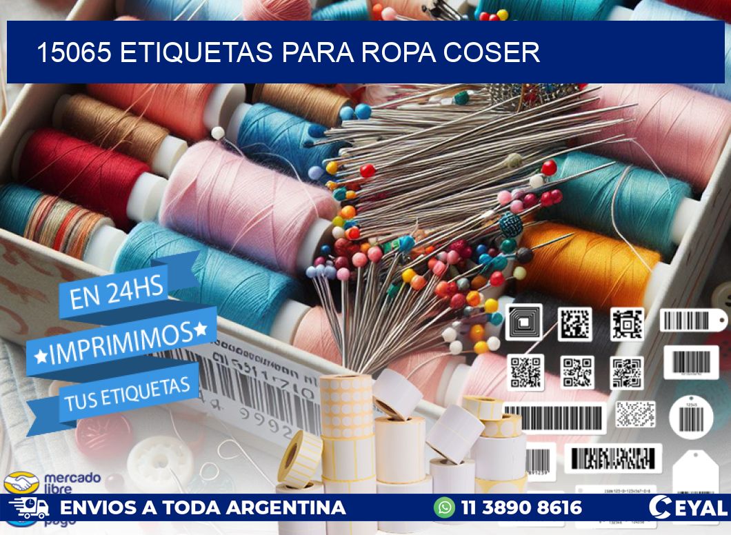 15065 ETIQUETAS PARA ROPA COSER