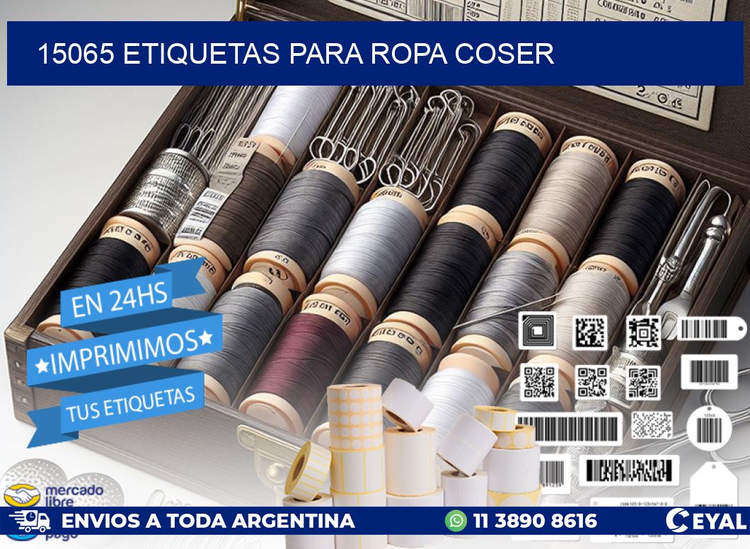 15065 ETIQUETAS PARA ROPA COSER