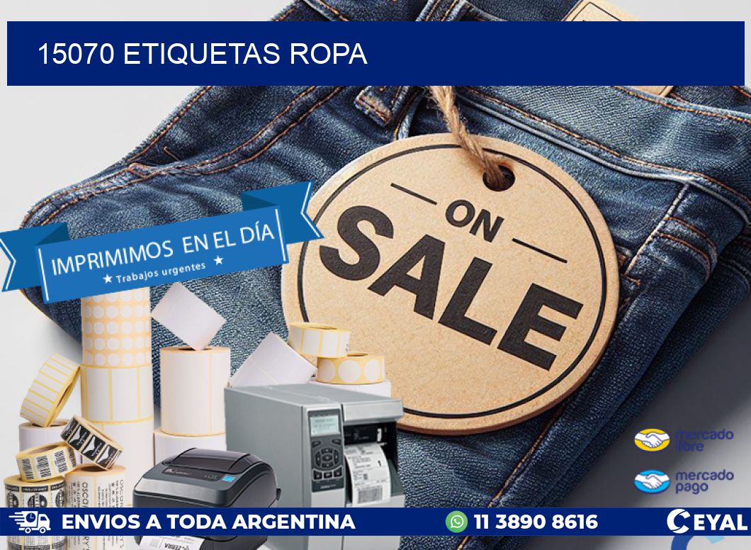 15070 ETIQUETAS ROPA