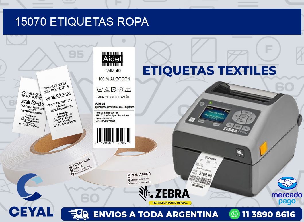 15070 ETIQUETAS ROPA