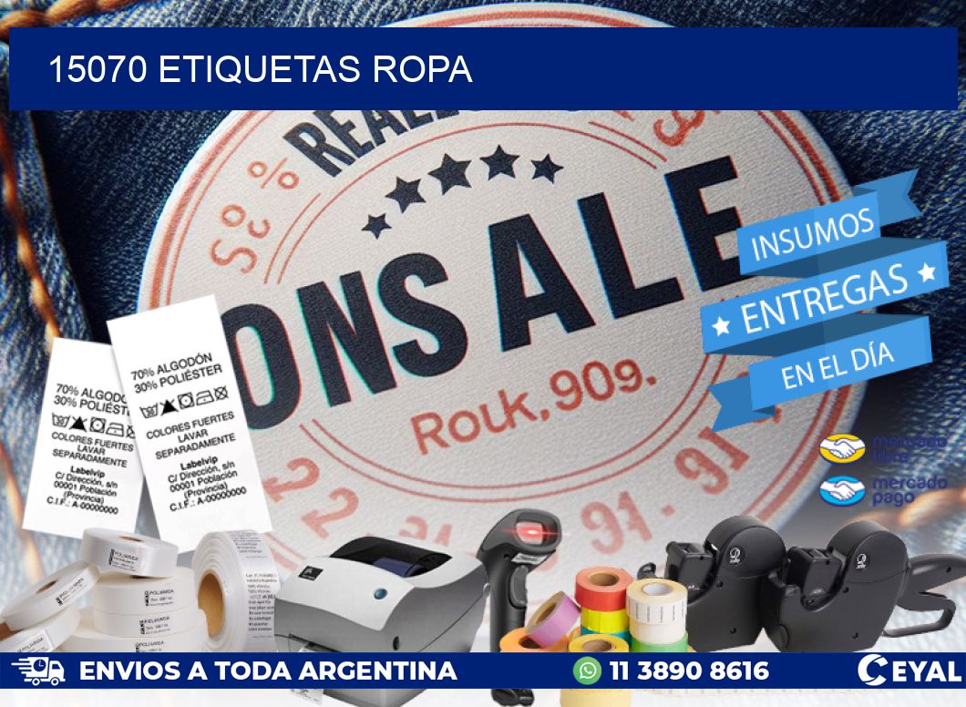 15070 ETIQUETAS ROPA