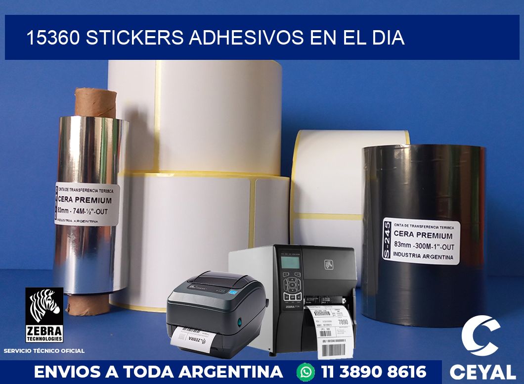 15360 stickers adhesivos en el dia