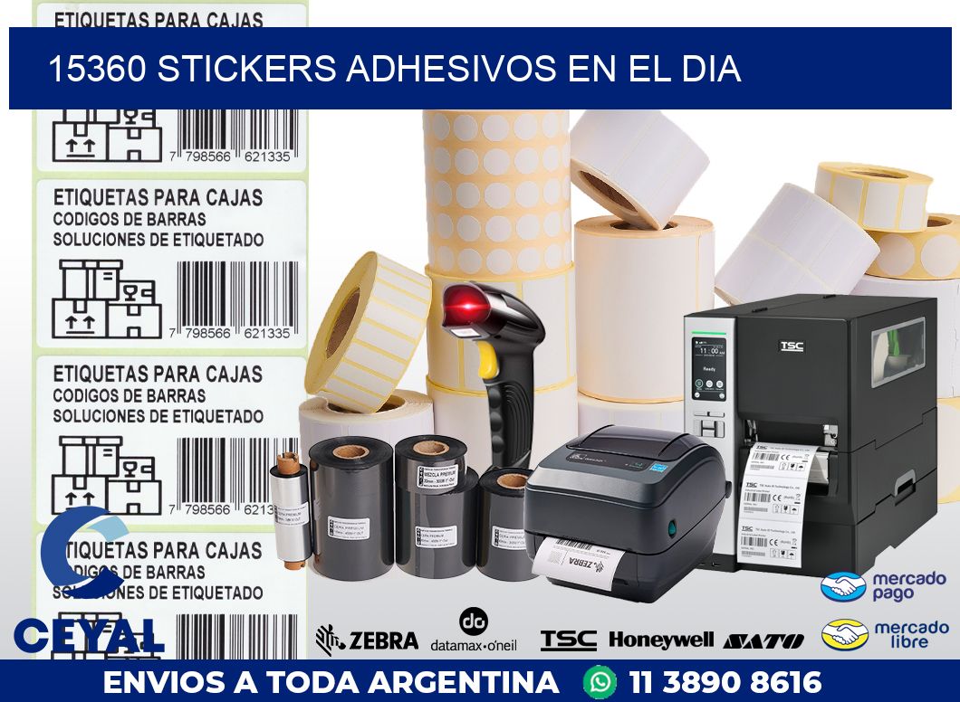 15360 stickers adhesivos en el dia