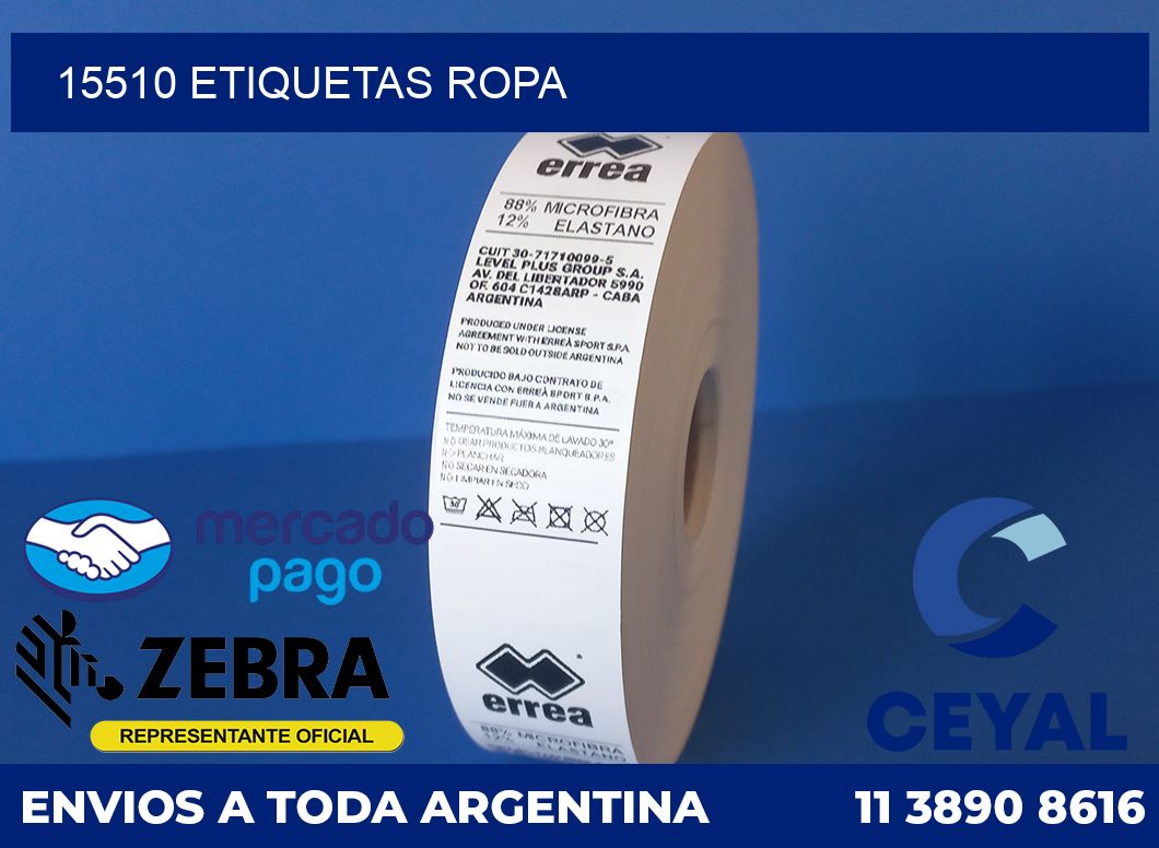 15510 ETIQUETAS ROPA