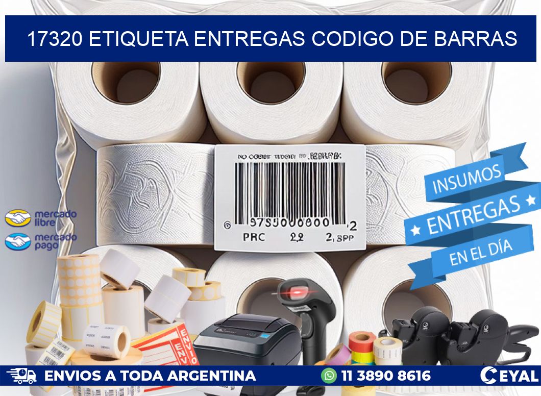 17320 ETIQUETA ENTREGAS CODIGO DE BARRAS