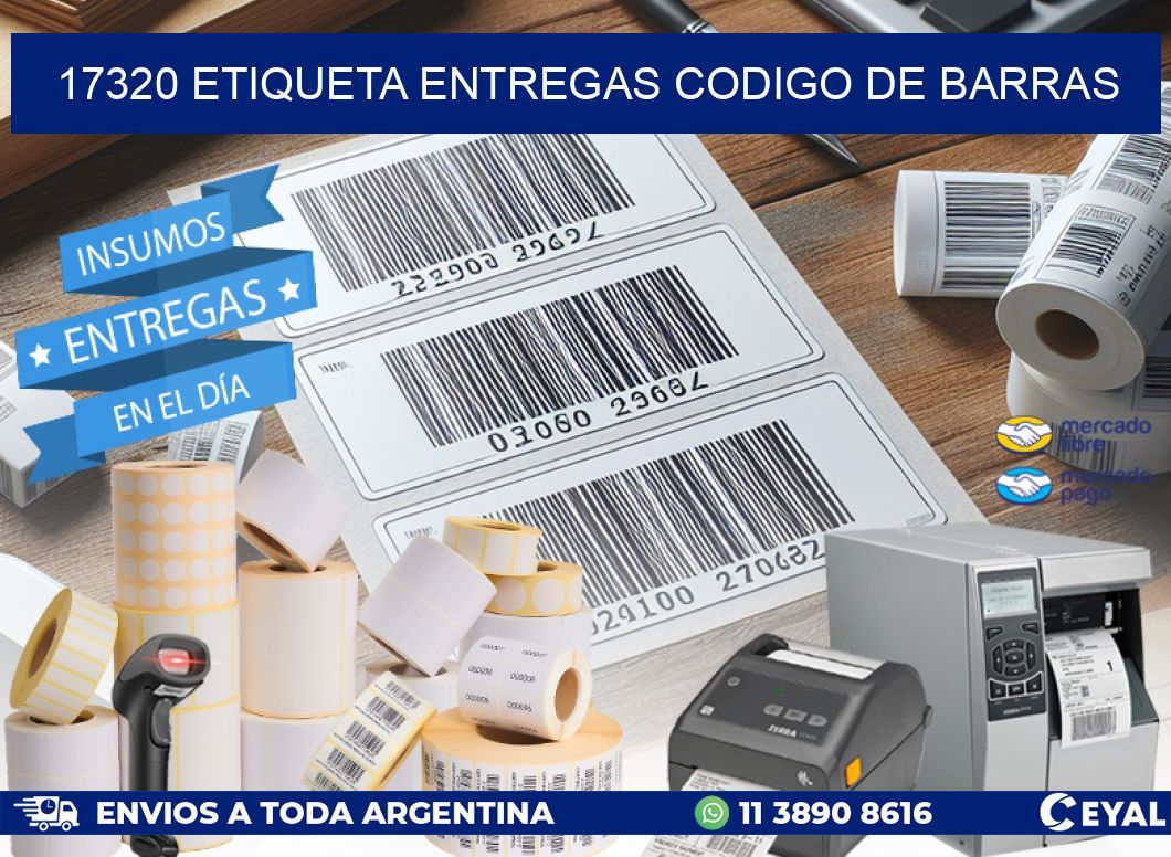 17320 ETIQUETA ENTREGAS CODIGO DE BARRAS