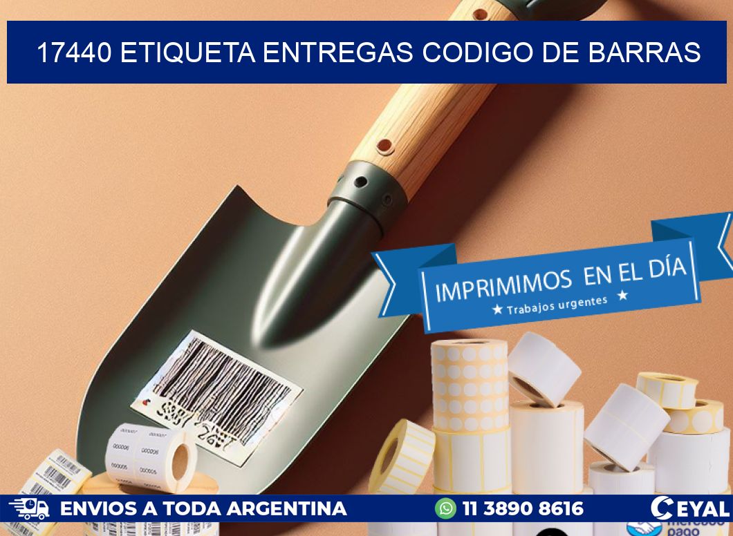 17440 etiqueta entregas codigo de barras