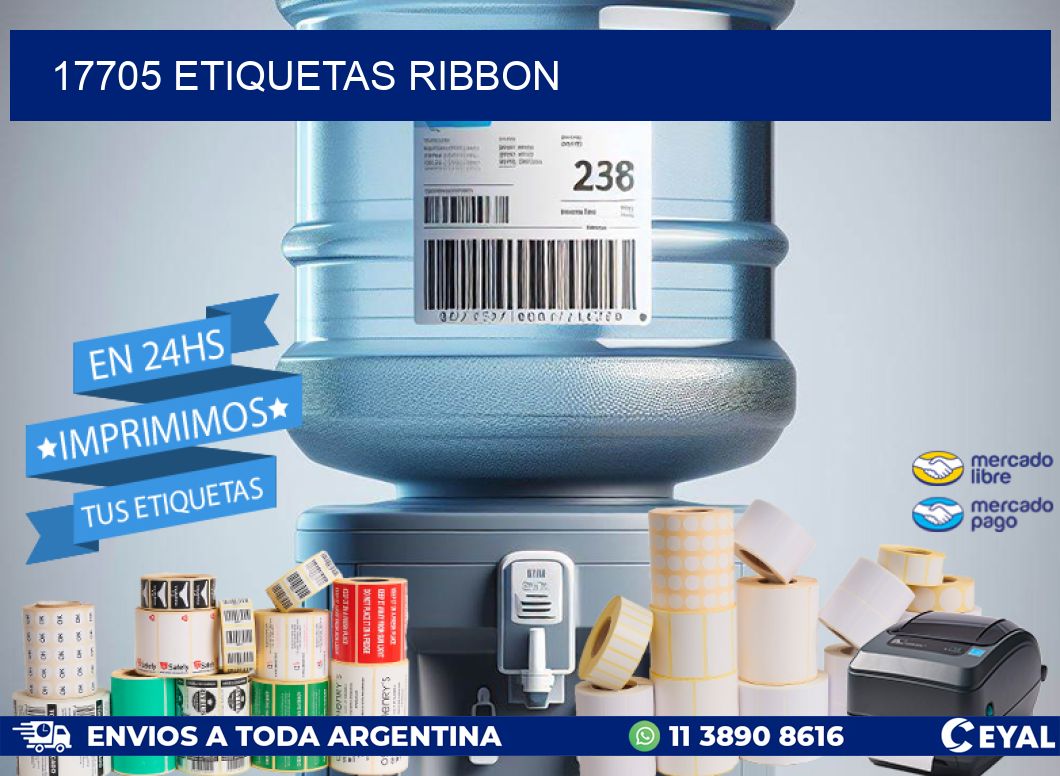 17705 ETIQUETAS RIBBON