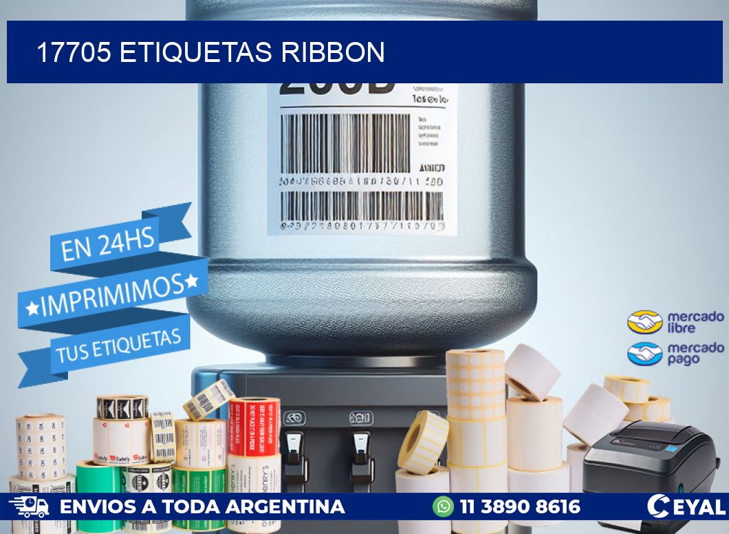 17705 ETIQUETAS RIBBON